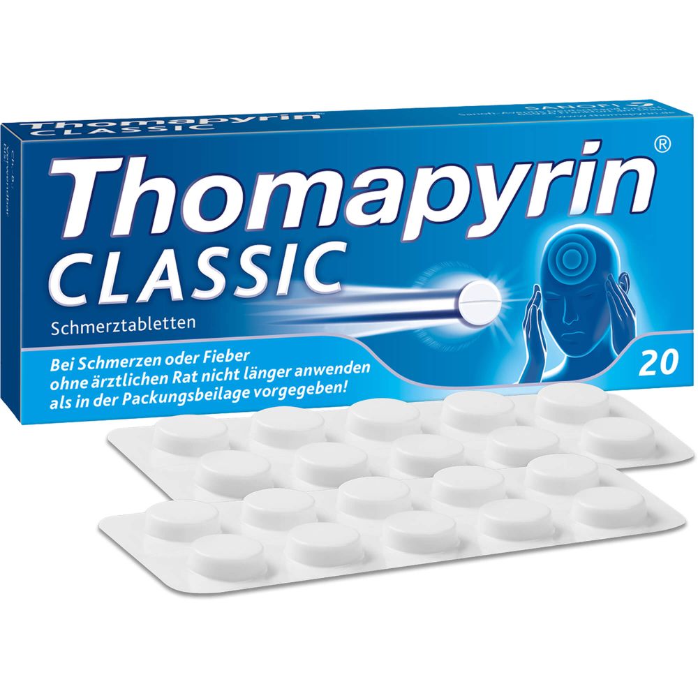 THOMAPYRIN CLASSIC Schmerztabletten 20 St - Frauen - Themen - Rosen  Apotheke Manafuktur