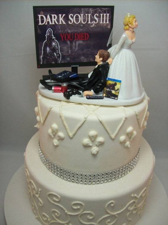 GAMER Lustige Hochzeit Cake Topper Videospiel Gaming Junkie - Etsy  Österreich